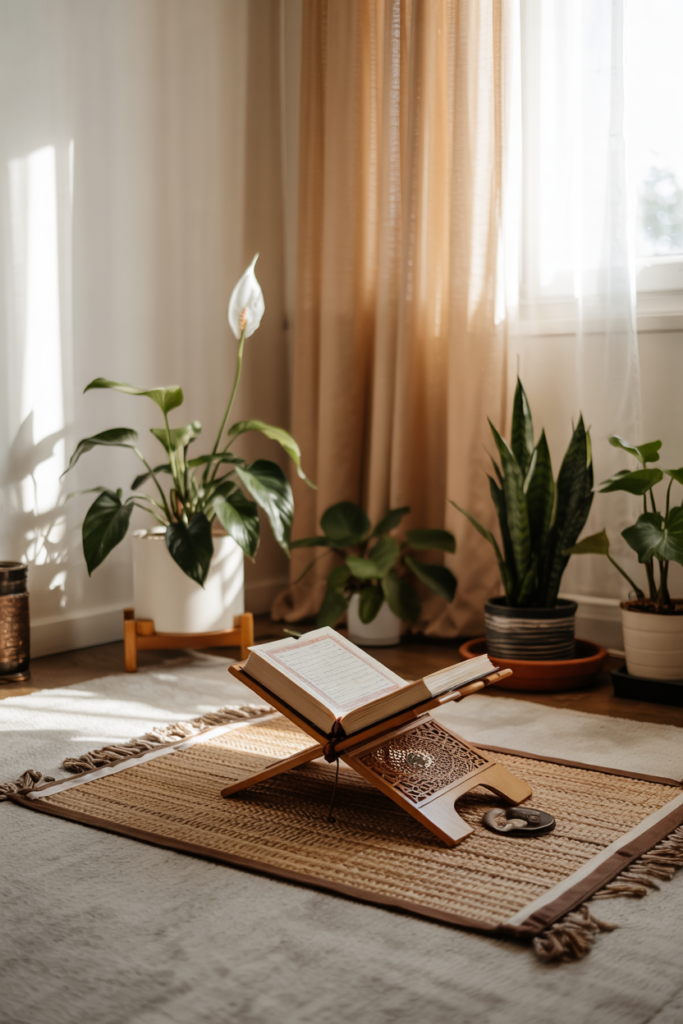 prayer space with earthy tones bamboo ma nqjicBapTy2vCQUZ9m3Bqg fTOJnPY QySehD3RteL cw